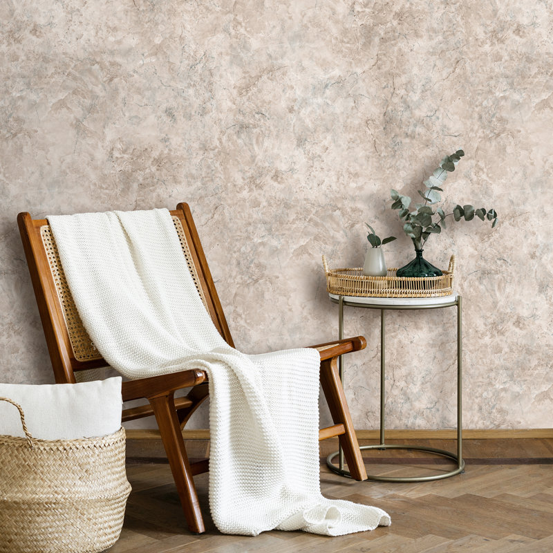 Papier peint luxueux en marbre, Taupe