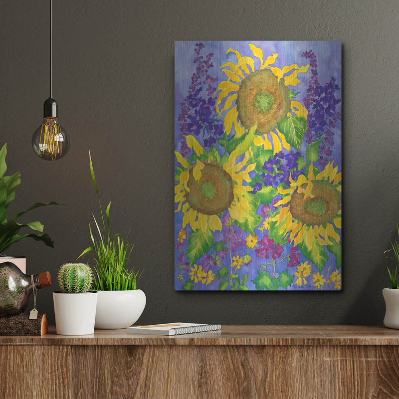 «Sunflower Power» par Carissa Luminess, H 16 po x l 12 po