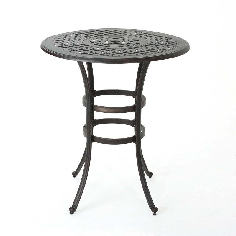 Table de bar en fonte d'aluminium