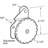 3/8 in. Offset Nylon Dial Action Closet Door Hanger