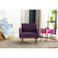 Luxueux fauteuil d'appoint Coolmore avec pieds dorés roses