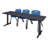 Cain T-Base Training Seminar Table & 3 M Stack Chairs-32520361-32520359