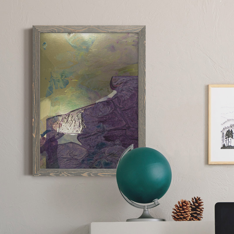 Toile encadrée de qualité supérieure Monet's Landscape IV - Prêt à accrocher, Gris, H 20 po x l 17 po x P 1 po