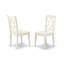 L'ensemble de salle à manger 5 pièces pour 4 personnes comprend une table de cuisine rectangulaire avec rallonge papillon et 4 chaises de salle à manger, lin blanc-468735522-504888711-454081000