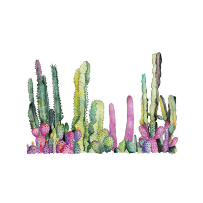 Cactus Fields by Kelsey McNatt - Wrapped Canvas Painting