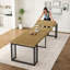 Table de salle à manger extensible de 23,62 à 118 po de longueur, table de salle à manger moderne extensible-1532850639
