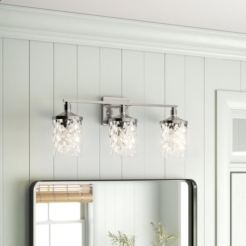 Baldwin 24'' W 3-Light Dimmable Vanity Light, Brushed Nickel, 3 Lights