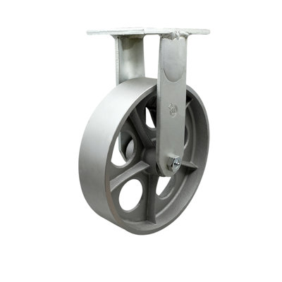 Extra Heavy Duty Semi Steel Cast Iron Rigid Top Plate Caster