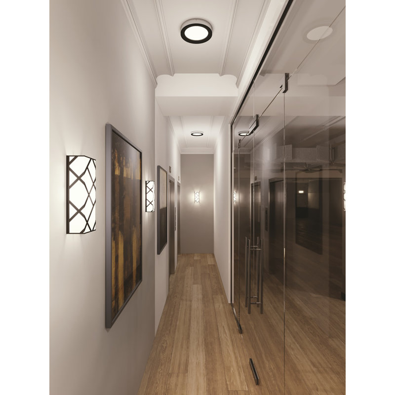 Esperance LED Flush Mounted Sconce, Black