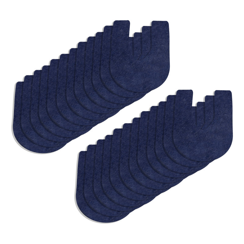 Vinyl Non-Slip Contour Mat, Blue