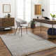 Corington Striped Flatweave Recycled P.E.T. Indoor / Outdoor Area Rug in Khaki/Blue