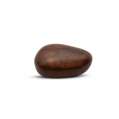 Riverstone Urn for Human or Pet Ashes - Wood Urn Decorative Piece - Small Urn and Large Urn Size -  Urn Unique, r-55lbs-wal-urn