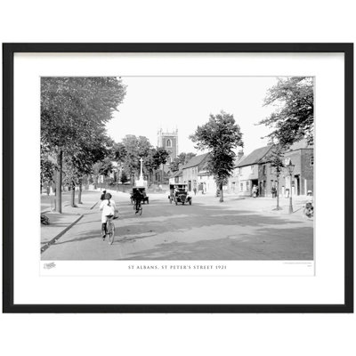 St Albans, St Peter's Street 1921 by Francis Frith - Single Picture Frame Print