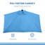 Parasol de balcon extérieur demi-parasol 8 pi-1252191305