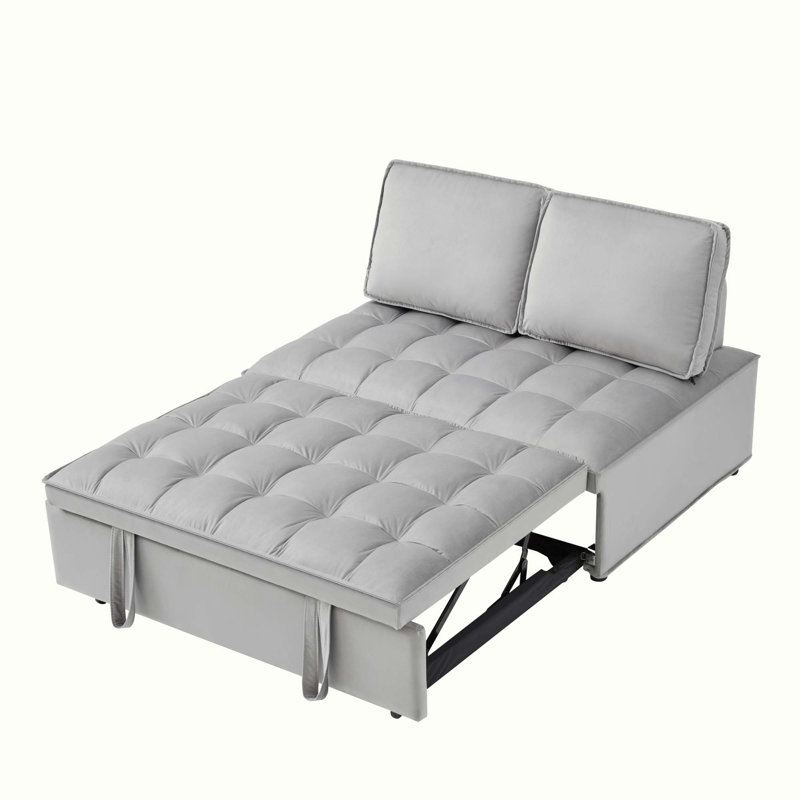 Canapé-lit, Velours gris velours