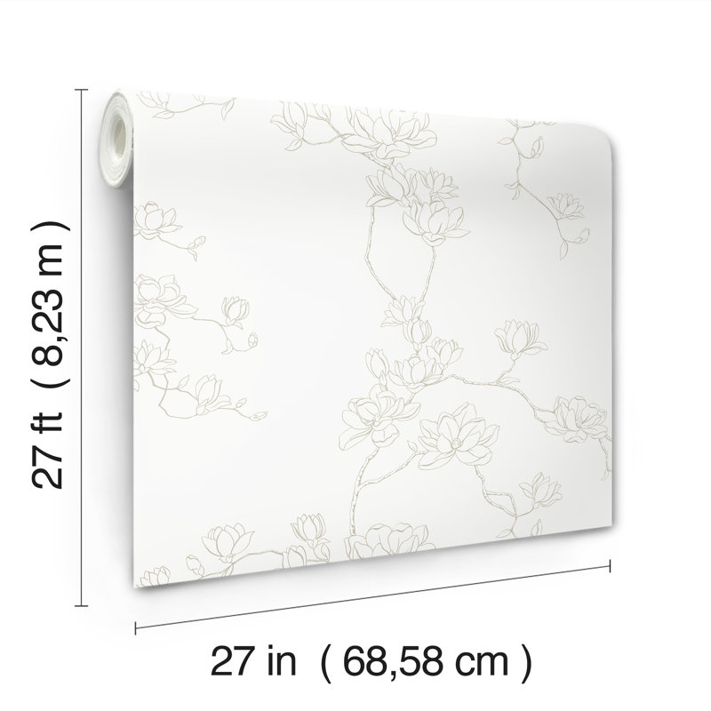 Papier peint Magnolia Home Volume 4 Branches, Beige