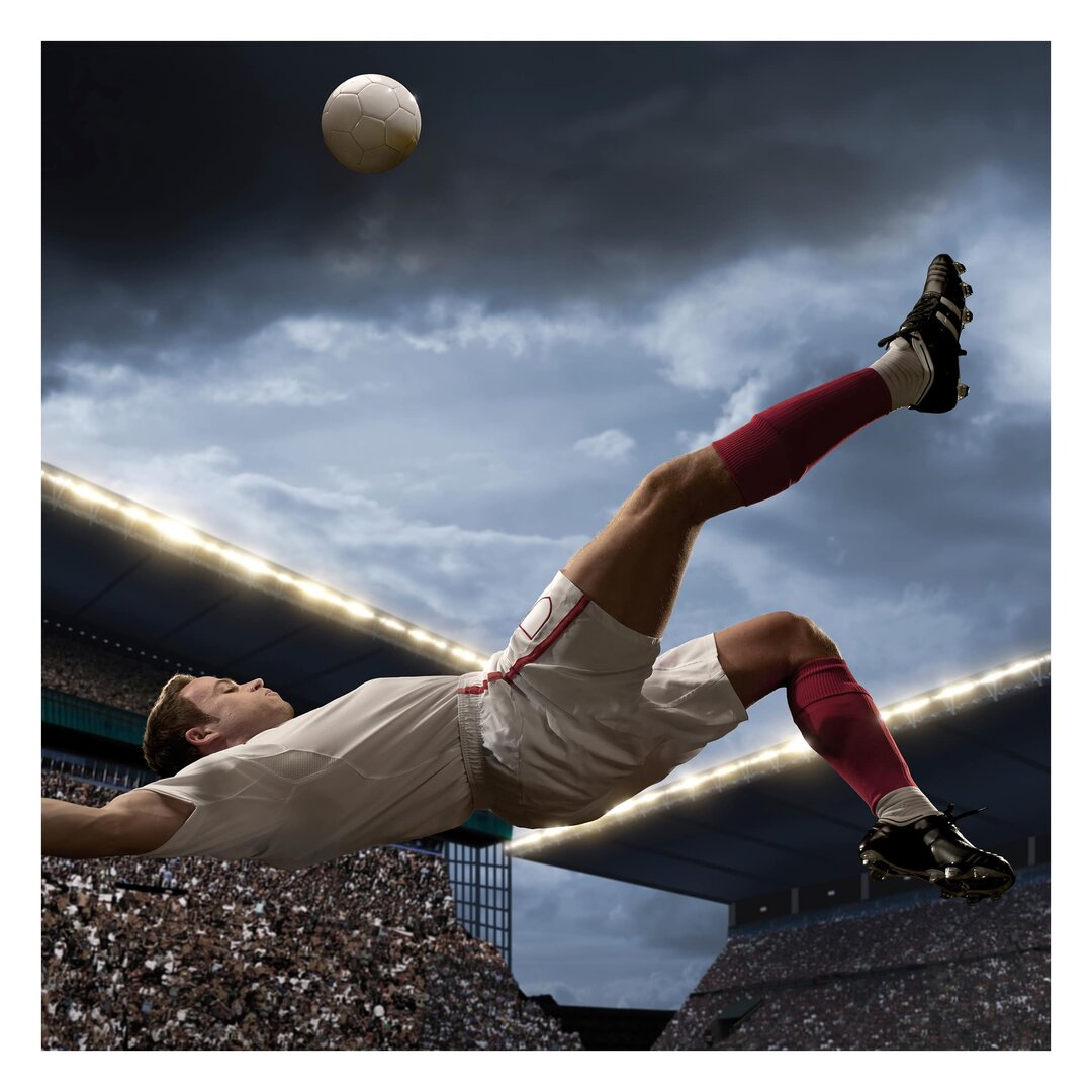 Strukturierte Tapete Bicycle Kick 2,4 m x 240 cm