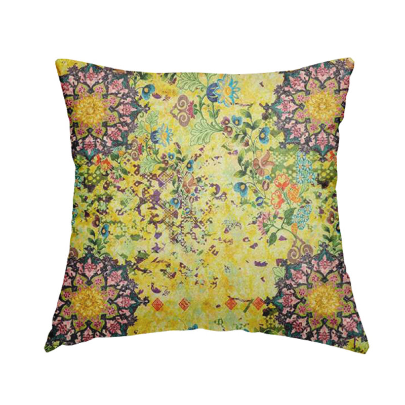 Sunglow Floral Rectangular Cushion