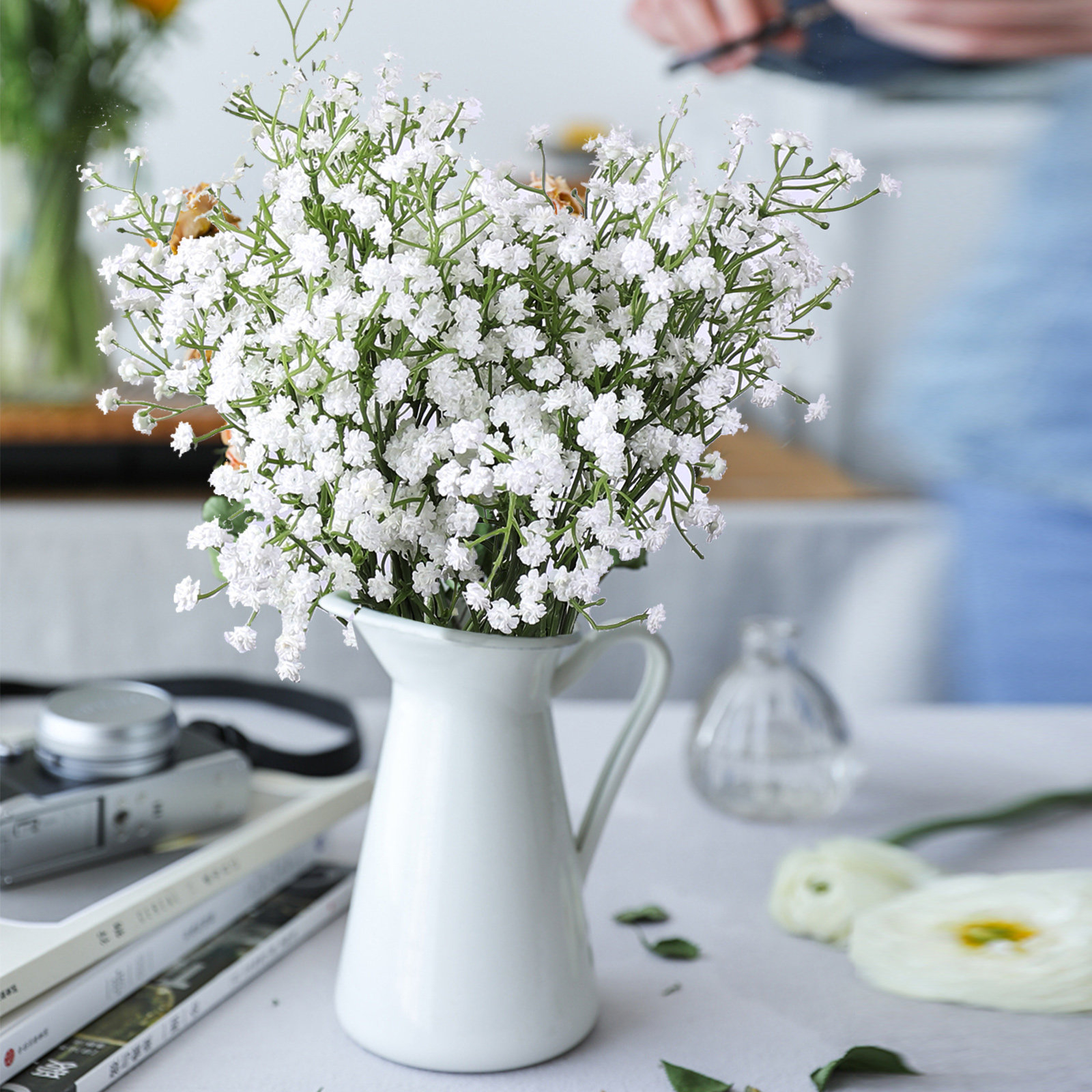 Primrue 10-Pieces Baby's Breath Centerpiece (not include vase) | Wayfair