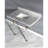 Kingston Brass Templeton 36-Inch Carrara Marble Vanity Top with Clear Acrylic Legs (8-Inch, 3-Hole)