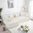 Full-compressed Sofa Modular Sofa Couch With Deep Seating, Two Side Pockets, Three Square Pillows, 2 Cylindrical Pillows And Tufted Design-1365638415