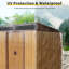 Remise de rangement extérieure en métal 6 pi x 5 pi pour jardin, pelouse