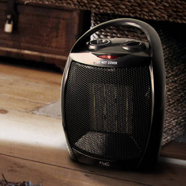 Vie Air 1500 Watt Watt 5100 BTU BTU Electric Compact Space Heater with  Adjustable Thermostat u0026 Reviews | Wayfair