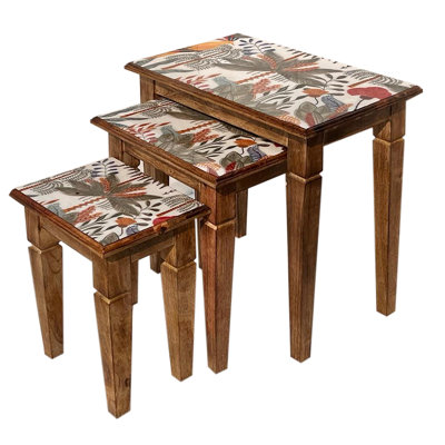 Kathleen 36cm W Solid + Manufactured Wood Bedside Table