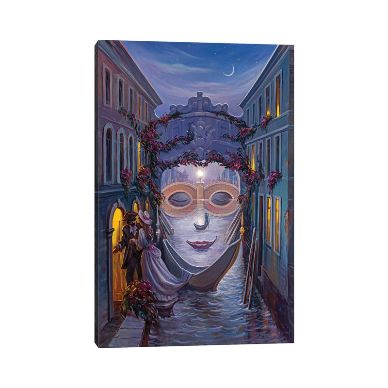 Venice 1 Piece Wrapped Canvas Wall Art, 20.32 cm H x 30.48 cm W