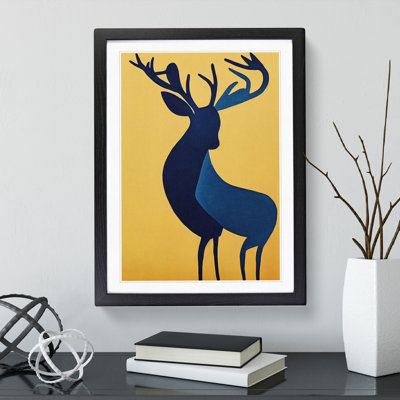 XV1022-408X Abstract Stag No.4 - Single Picture Frame Print