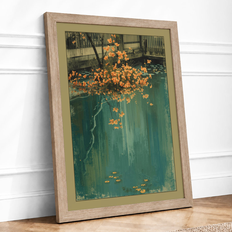 Blooms Against Decay Botanical - Framed Print, A3 - 42.0 x 29.7 cm, Oak