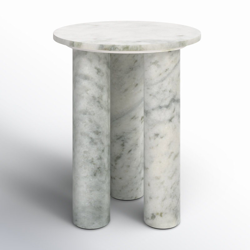 Izel End Table, White