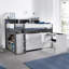 Capuano 90 X 190cm Loft Bed Bed Frame with Storage Included with Desk Included