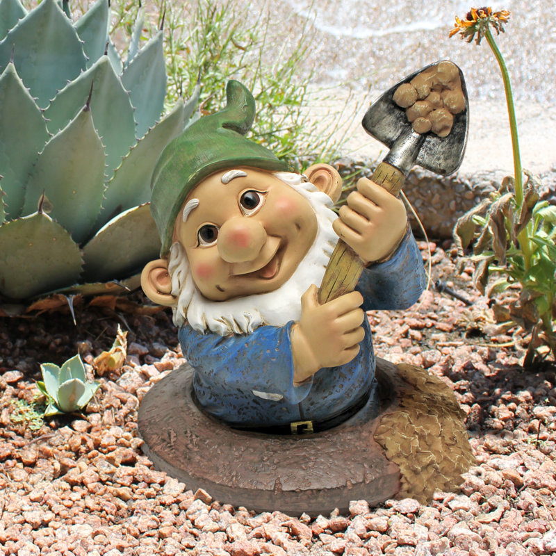 Shoveling Sam, the Garden Gnome Statue