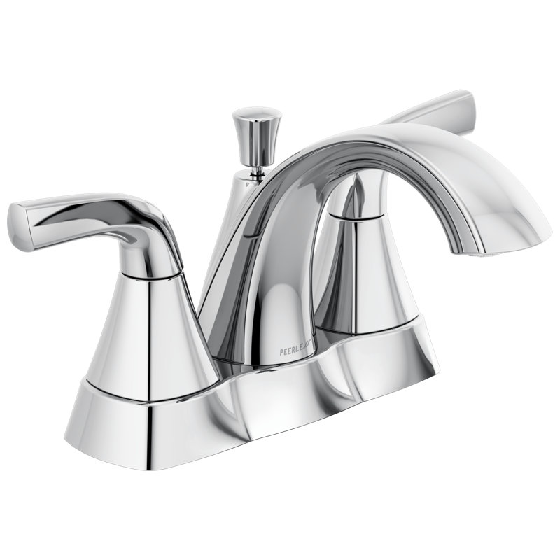 Parkwood Centerset 2-handle Bathroom Faucet, Chrome, Drain Assembly Included