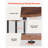 64" H x 16.4" W 5 Tier Corner Shelf Tall Corner Stand with LED Light Narrow Display Rack