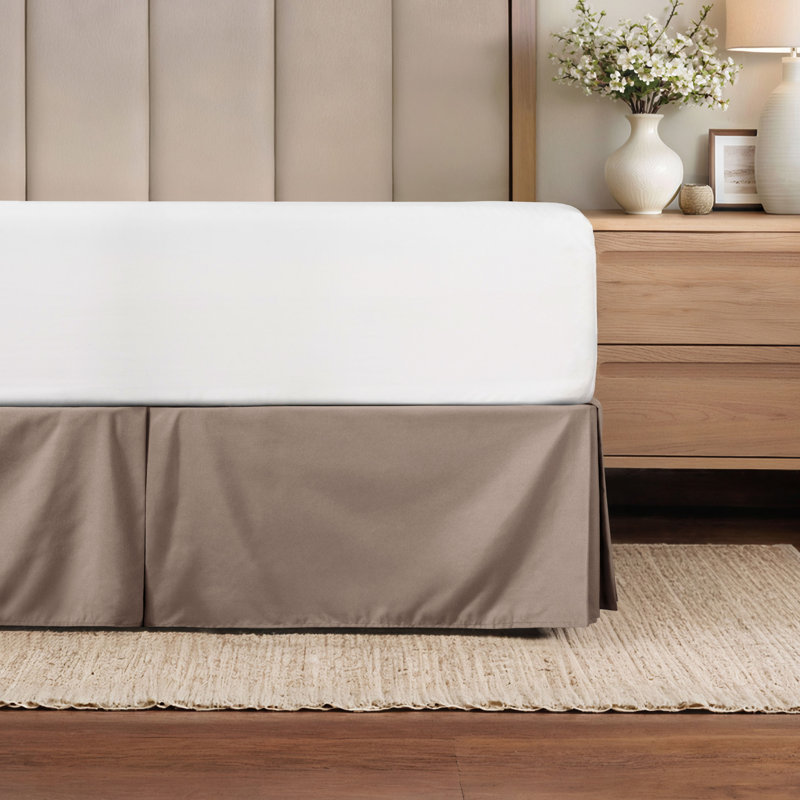 Becky Cameron™ Tailored Bed Skirt, Taupe, Full