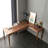 Nordic - style L - shaped Desk Made of Walnut-802753879