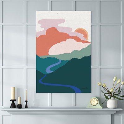 «Hills and Valleyys I Light» par Sara Zieve Miller, reproduction d'art sur toile tendue