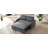 57.48" Pull-Out Sofa Bed Convertible Couch 2 Seat Loveseat Sofa Modern Sleeper Sofa With Two Throw Pillows And USB Ports For Living Room, Dark Grey-1439418928