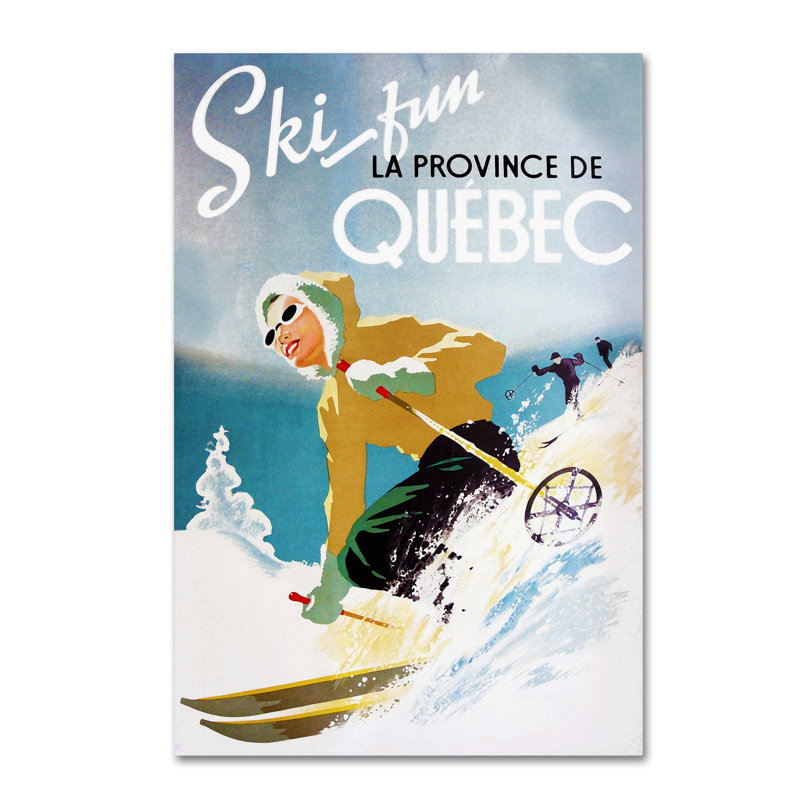 « travel 13 », publicité rétro sur toile tendue, H 24 po x l 16 po