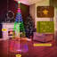Smart Cone lumières de sapin de Noël 9 pi 460 Leds, 16 millions de couleurs avec motifs et affichage de texte, application et télécommande, synchro de musique et minuterie, imperméable pour les décorations de Noël intérieures et extérieures (9 pi)