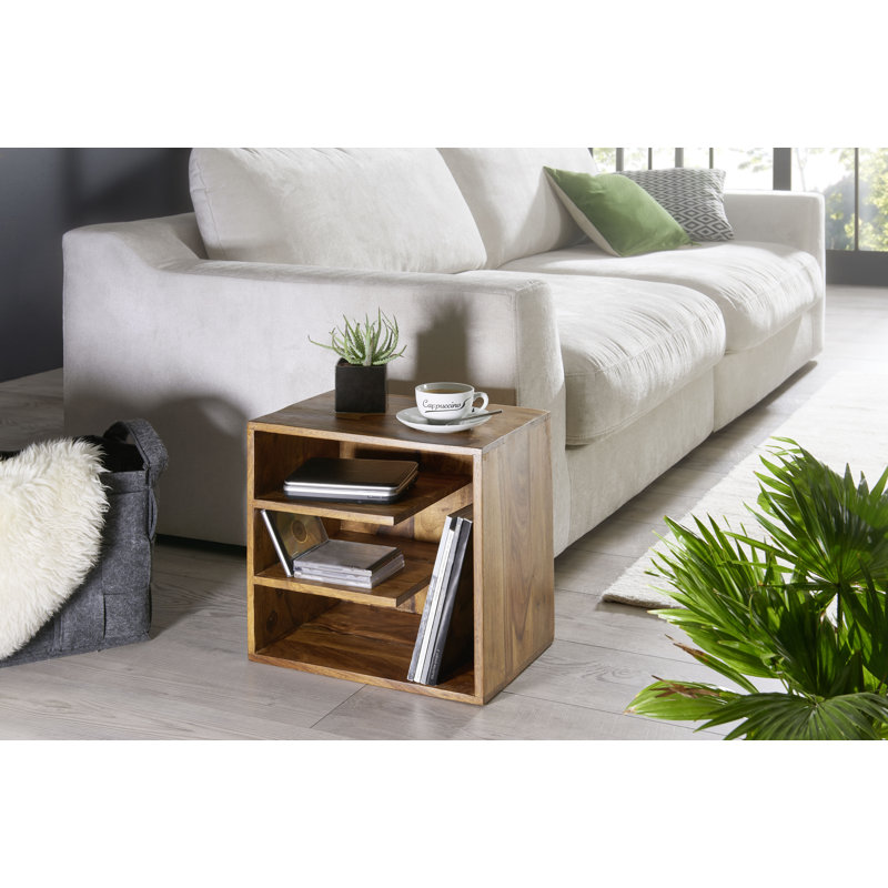 Mosquera 43cm W Solid Wood Bedside Table