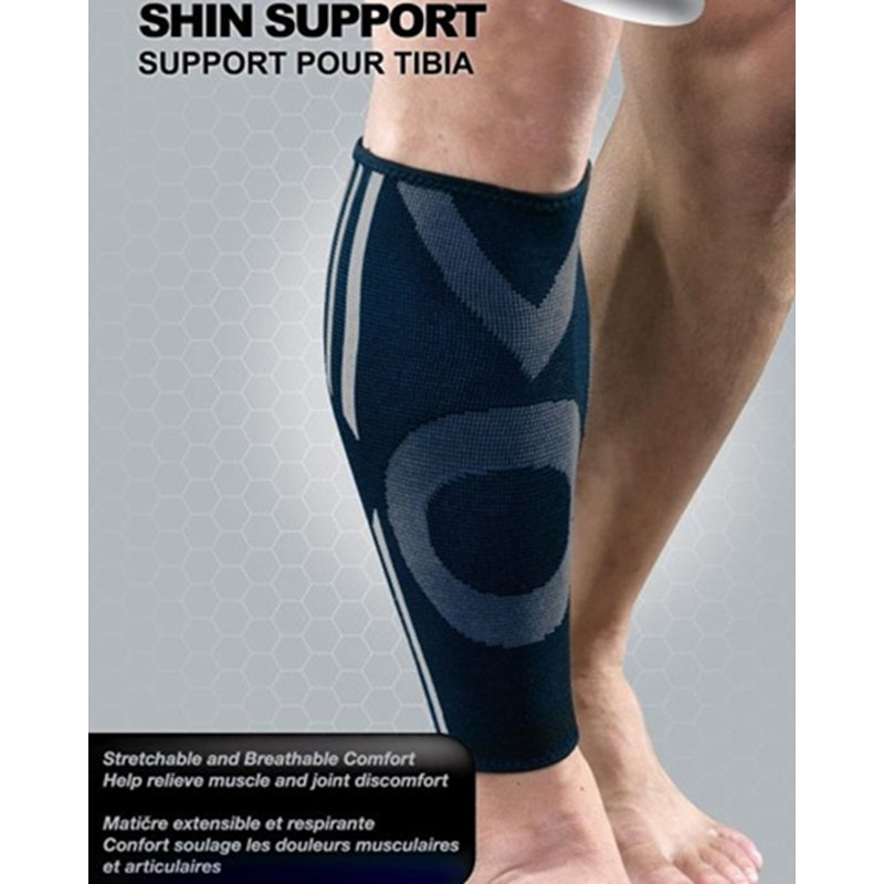 Durable Shin Support-S (noir / gris), S