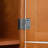 72.4" Tall 8 Doors Cabinet - Maximize Your Storage Capacity Oak Finish Unit With 4 Shelves Keep Home Organized