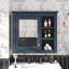 Armoire de salle de bain murale polyvalente avec plusieurs options de rangement et design moderne-734004293