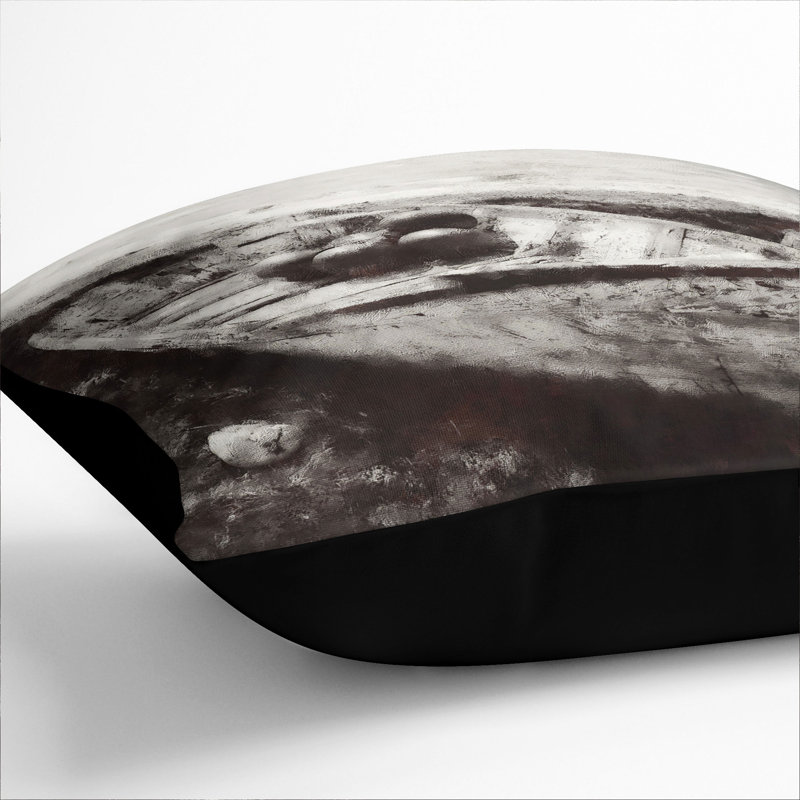 Square Cushion, Black, 55cm H x 55cm W x 20cm D