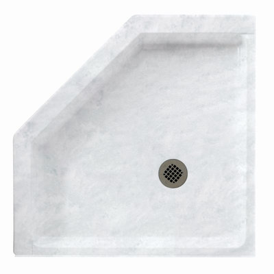 Base de douche à double seuil 36 po x 36 po Neo-Angle