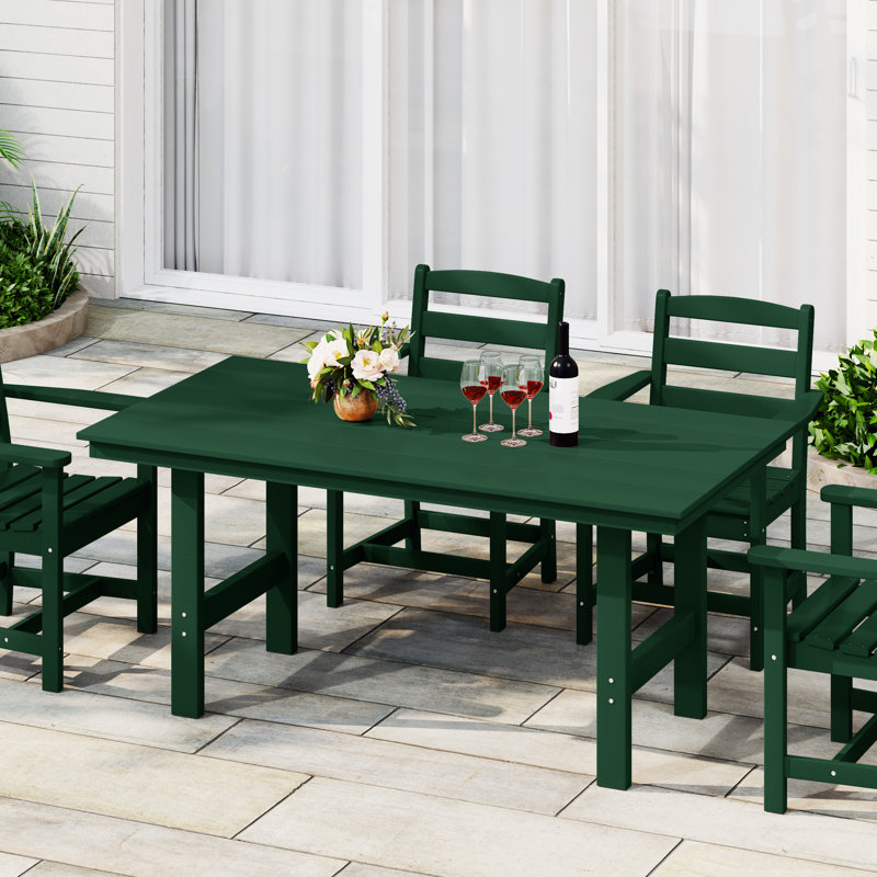 Table de salle à manger 34x66, Vert foncé