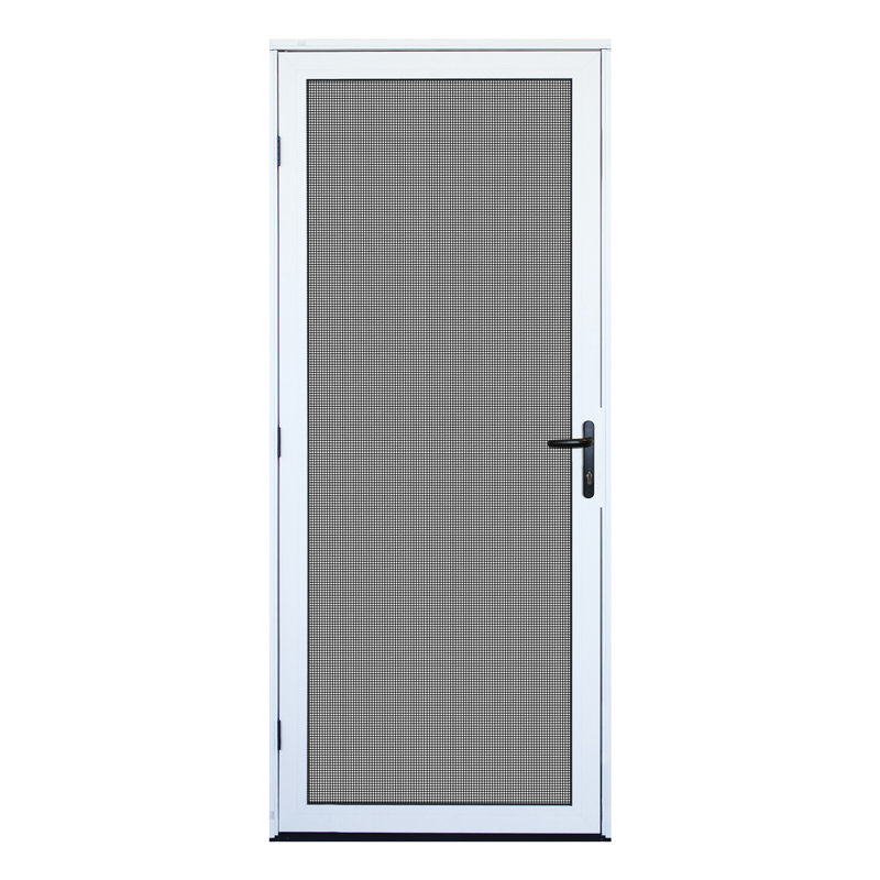 Porte moustiquaire en aluminium de sécurité ultime à fixation en surface 2,1 Meshtec, Bronze, H 80 po x l 36 po x p 1,7 po